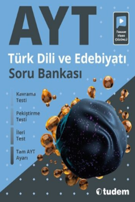 YKS AYT Türk Dili ve Edebiyatı Soru Bankası Video Çözümlü Tudem Yayınları