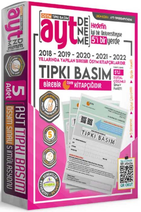 YKS AYT Türkiye Geneli Son 5 Yıl Tıpkı Basım İnformal Yayınları