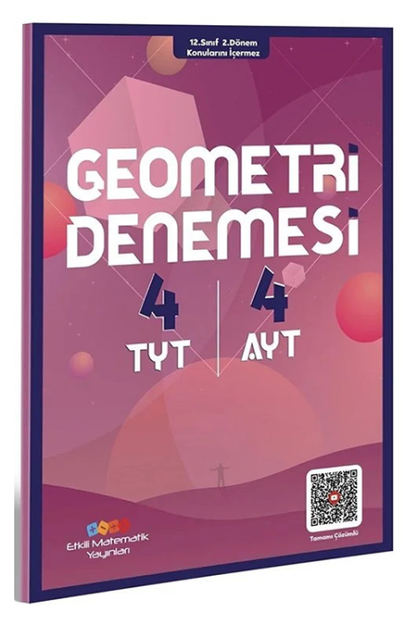 YKS TYT AYT Geometri 4+4 Deneme Etkili Matematik Yayınları