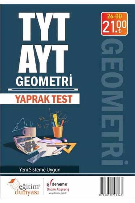 YKS TYT AYT Geometri Yaprak Test Eğitim Dünyası Yayınları