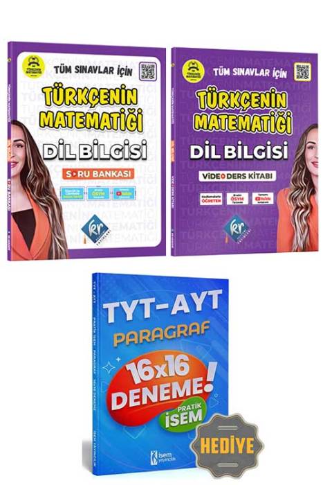 YKS TYT AYT KPSS Dil Bilgisi Türkçenin Matematiği Soru Kitabı ve Ders Kitabı Seti KR Akademi Yayınları