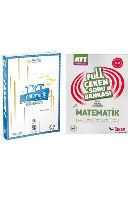 YKS TYT AYT Matematik Soru Bankası Seti ÜçDörtBeş ve Sınav Yayınları
