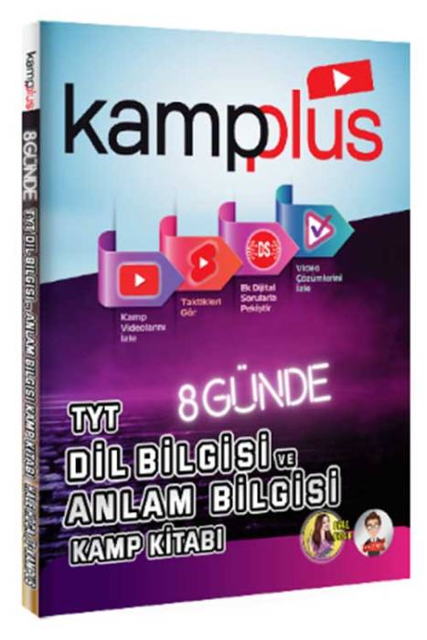 YKS TYT Dil Bilgisi ve Anlam Bilgisi Kampplus 8 Günde Kamp Kitabı Tonguç Akademi Yayınları