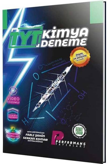 YKS TYT Kimya 40 Deneme Video Çözümlü Performans Yayınları