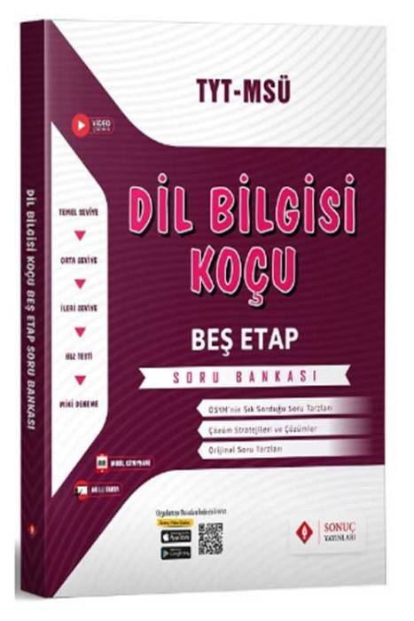 YKS TYT MSÜ Dil Bilgisi Koçu Beş Etap Soru Bankası Sonuç Yayınları