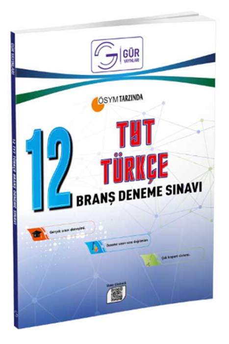 YKS TYT Türkçe 12 Deneme Video Çözümlü Gür Yayınları