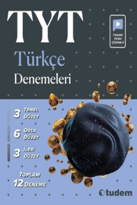 YKS TYT Türkçe 12 Deneme Video Çözümlü Tudem Yayınları