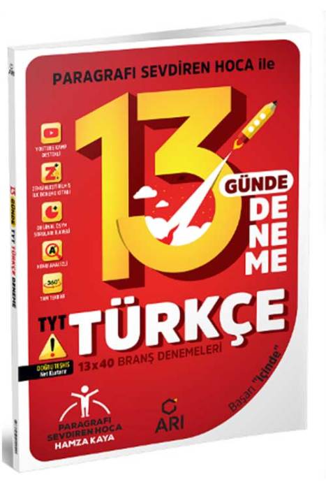 YKS TYT Türkçe 13 Günde 13x40 Branş Deneme Arı Yayınları