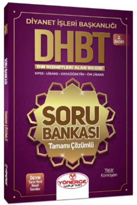 KPSS ÖABT DHBT Din Kültürü Tamamı Çözümlü Soru Bankası 2.Baskı Yönerge Yayınları