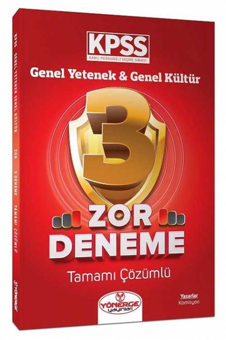 2024 KPSS Genel Yetenek Genel Kültür Zor 3 Deneme Çözümlü Yönerge Yayınları