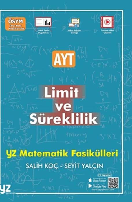 YZ Yayınları YKS AYT Matematik Fasikülleri - Limit ve Süreklilik YZ Yayınları