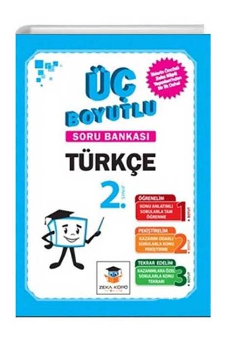 Zeka Küpü 2. Sınıf Türkçe Üç Boyutlu Soru Bankası Zeka Küpü Yayınları