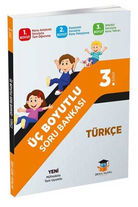 Zeka Küpü 3. Sınıf Türkçe Üç Boyutlu Soru Bankası Zeka Küpü Yayınları