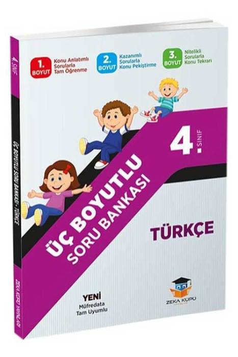 Zeka Küpü 4. Sınıf Türkçe Üç Boyutlu Soru Bankası Zeka Küpü Yayınları