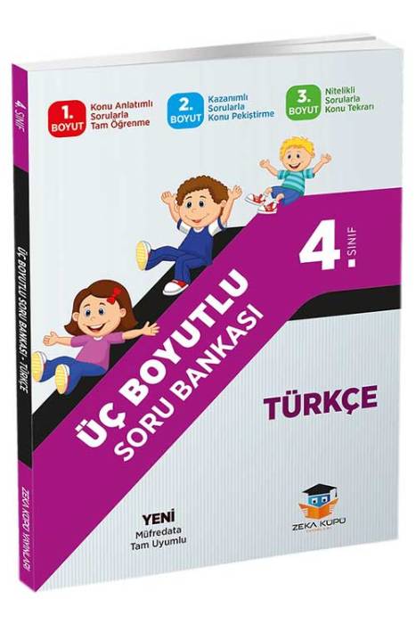 Zeka Küpü 4. Sınıf Üç Boyutlu Türkçe Soru Bankaları Zeka Küpü Yayınları